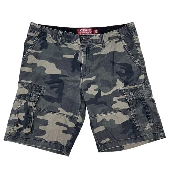 Lazer Co Utility Workwear Camo Cargo Shorts Sz 40 (11" inseam) - Picture 1 of 4